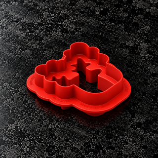 Rudolph 100 Silikomart – Stampo Silicone 6 Renne 100 ml con Cutter
