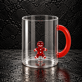 Stapelbare Tasse aus Borosilikatglas WD 420 ml