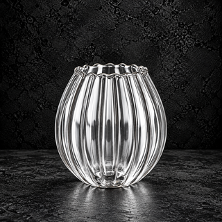 Vaso en cristal Paderno Ribbed Melon 55 cl con pie