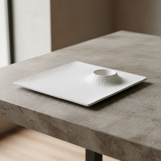 Magnesio Matte White Square Plate 30 cm