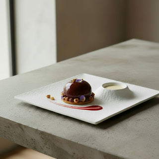 Magnesio Matte White Square Plate 30 cm