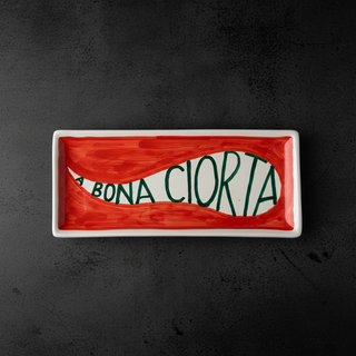 A BONA CIORTA rossa - Vassoietto ceramica