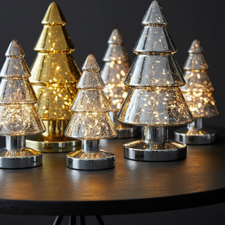 Albero Winterlight FADE Vetro Soffiato LED 26-34 cm