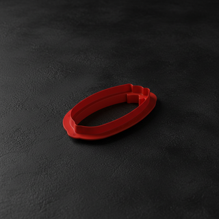 Anello rosso - Sfondo Cemento Nero