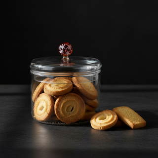 Bocal à Biscuits WD Verre Soufflé Artisanal