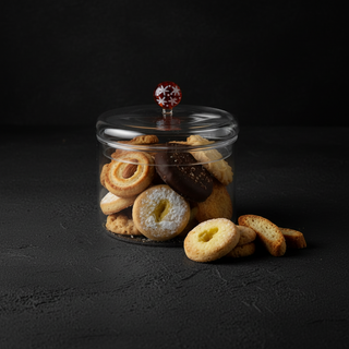 Bocal à Biscuits WD Verre Soufflé Artisanal