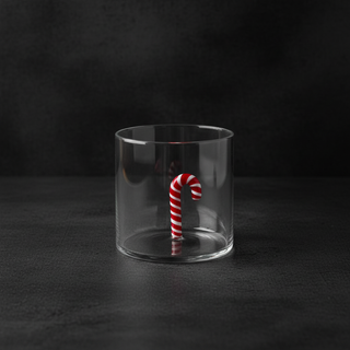 Bicchiere con soggetto in vetro