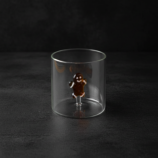 Bicchiere con soggetto in vetro