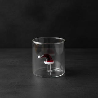 Bicchiere con soggetto in vetro