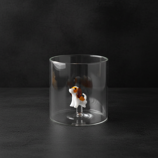 Bicchiere con soggetto in vetro