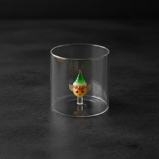 Bicchiere con soggetto in vetro