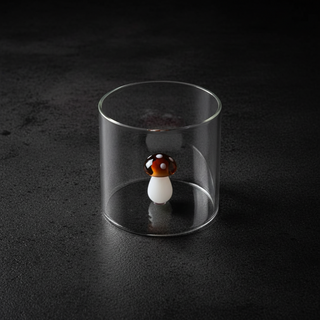Bicchiere con soggetto in vetro