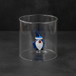 Bicchiere con soggetto in vetro