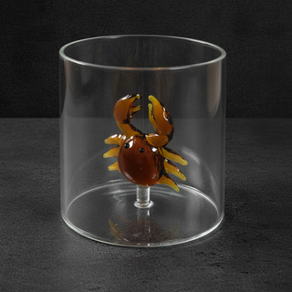 Bicchiere con soggetto in vetro