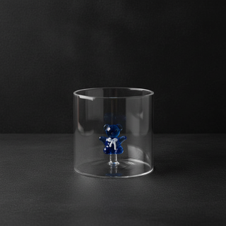 Bicchiere con soggetto in vetro