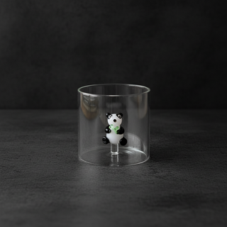 Bicchiere con soggetto in vetro