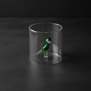 Bicchiere con soggetto in vetro