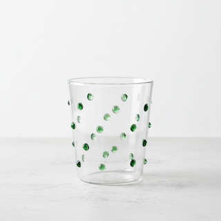 Bicchiere puntini verdi