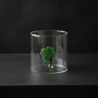 Bicchiere con soggetto in vetro