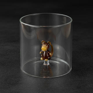Bicchiere con soggetto in vetro