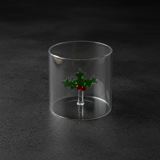 Bicchiere con soggetto in vetro