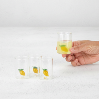 Verres à Shot Citron Balvi Verre Borosilicate 50 ml Set 4