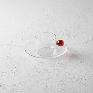 Bilia Tazzina Zafferano Vetro Borosilicato Soffiato