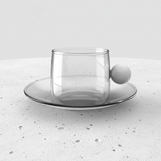 Bilia Tazzina Zafferano Vetro Borosilicato Soffiato