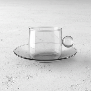 Bilia Tazzina Zafferano Vetro Borosilicato Soffiato