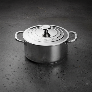 LE CREUSET | BATTERIA 5 PZ IN ACCIAIO INOX