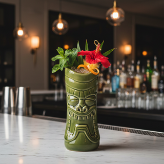 Tiki Mug Holua Loa 350 ml Ceramica Verde
