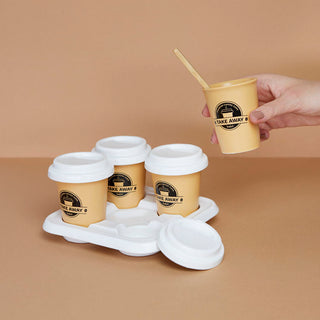 Set tazzine da cafè 75 ml Take Away porcellana