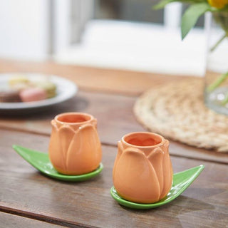 Set Balvi Tulip Teetassen Keramik 100 ml Handbemalt
