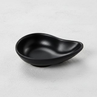 COPPA OVALE 10.5 CM NERO MELAMINA