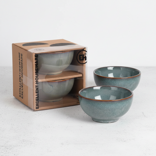 Frescura Stone Round Bowl Stone Effect 2 Pieces