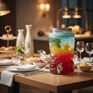 Dispenser Tiki Vetro 6 Litri Rubinetto Tiki
