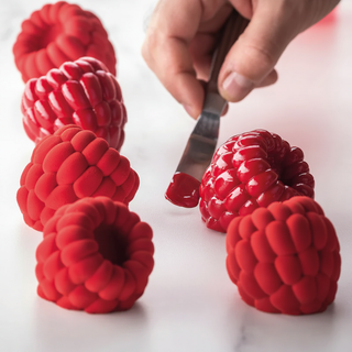 Entremets lampone su cemento