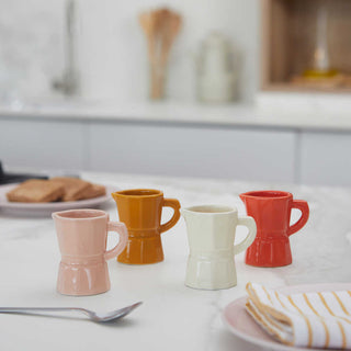 Tazzine Balvi Forma Moka 60 ml Ceramica Set 4