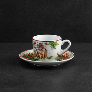 FADE | GINGERBREAD SET 6 TAZZE CAFFÈ CON PIATTINO