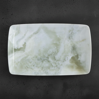 Plateau Effet Marbre Porcelaine FADE 32,5x20 cm