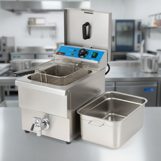 Karel Deep Fryer 8 Lt Stainless Steel Tap 3250W