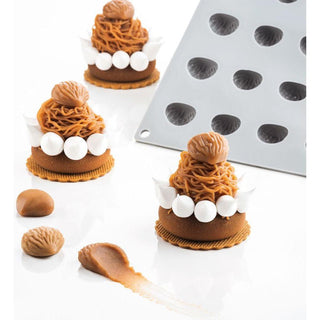 Stampo Silicone Pavoni Chestnut 24 Impronte 6ml