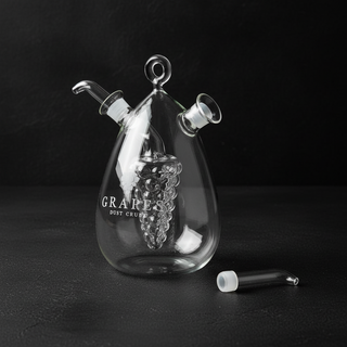 Oliera Doppia Grapes Balvi 450ml Vetro Borosilicato