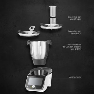 Hendi Hendichef Robot Multifunzionale 15 Funzioni 1,3 CV