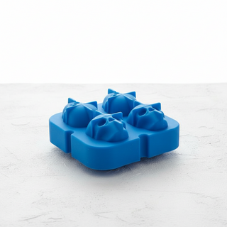 Stampo Ghiaccio 4 Teschi Silicone ILSA