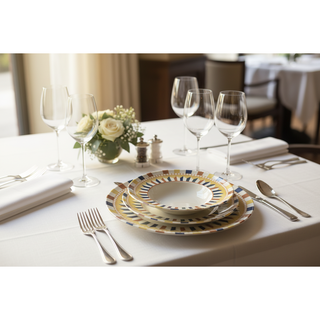 Assiette Carosello Table Top Décor Ethnique 6 Pièces