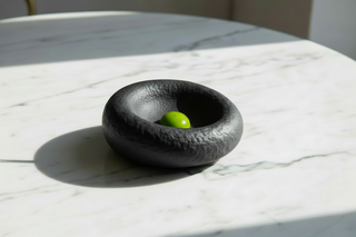 Piatto Cuscino 18 cm Magnesio Matt Nero Fontana
