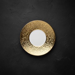 Teller Porzellan Infinity Gold mit Goldrand 30 cm
