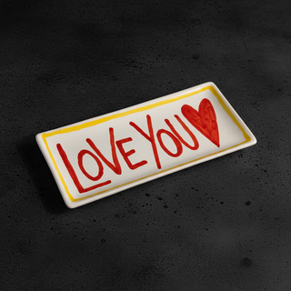 LOVE YOU - Vassoietto ceramica