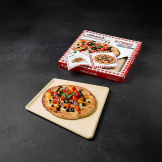NATURCOOK | PIZZASTEIN QUADRATISCH 35 CM